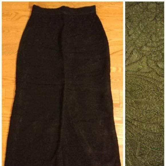 Vintage pencil skirt black jaquard - Picture 2 of 3